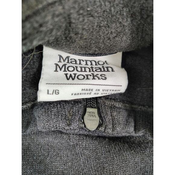 Marmot Dropline 1/2 Zip Fleece Womens Large Black Pullover Sweater Lightweight - Picture 14 of 14